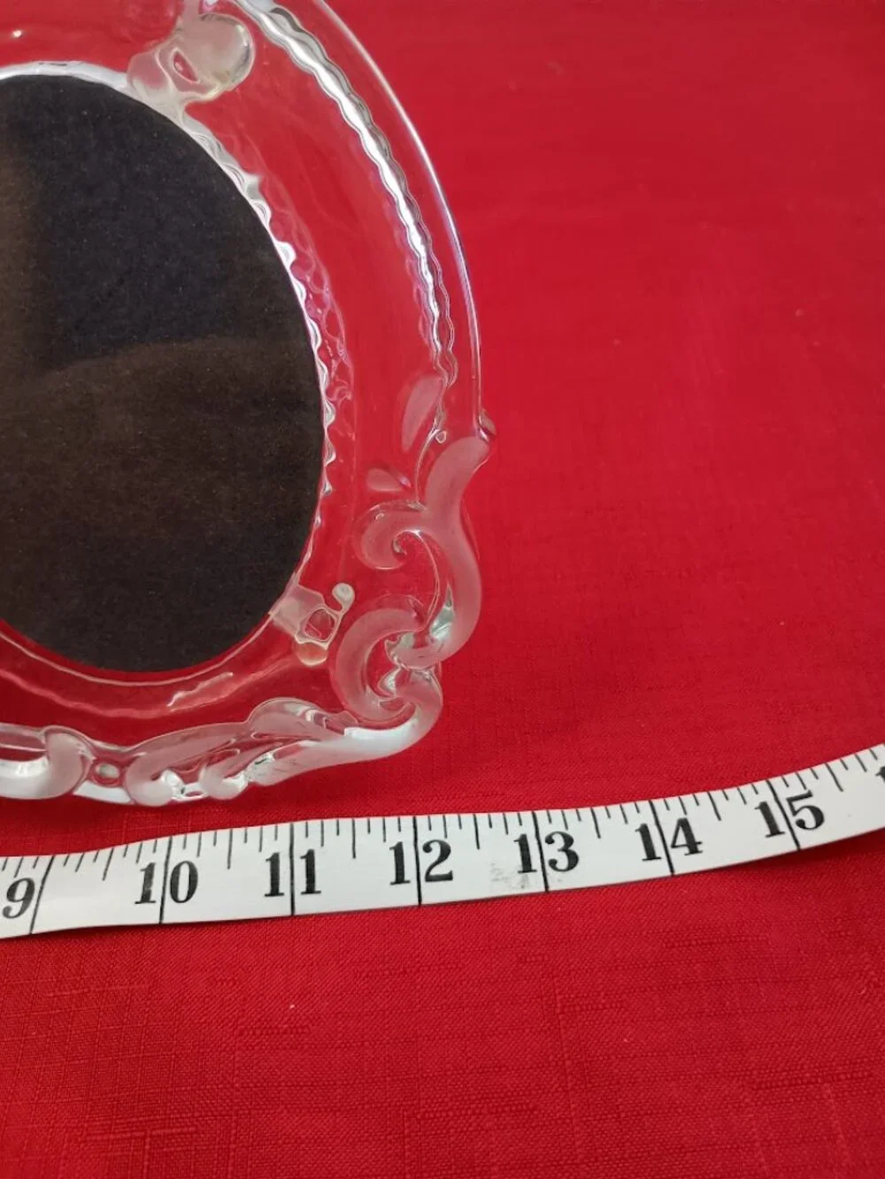 Vintage Triple Oval Glass Picture Frame. Great for baby or wedding photos.
